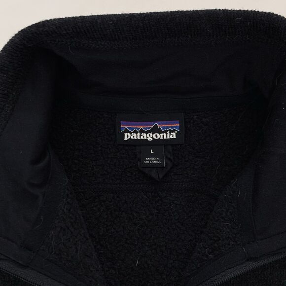 Patagonia Better Sweater Vest Women L Black Fleece Zip Jacket Outdoor Preppy - Picture 4 of 9